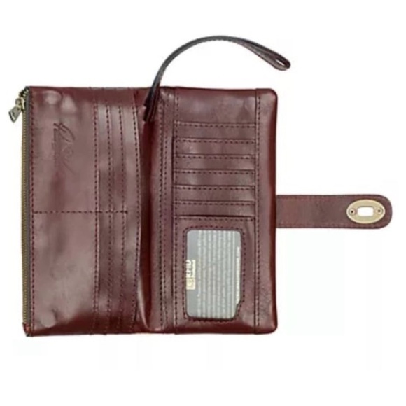 NWT Patricia Nash leather Greek Map Annesley Wallet/Wristlet - Picture 5 of 7